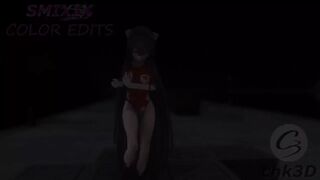 Kamikaze Hentai Dance Kantai Collection Torn Clothes 3D - Black Hair Color Edit Smixix