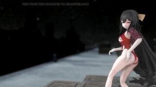 Kamikaze Hentai Dance Kantai Collection Torn Clothes 3D - Black Hair Color Edit Smixix