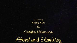 Catalia and Molly Milf - Glass Dildos