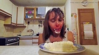 Messy Cake Face