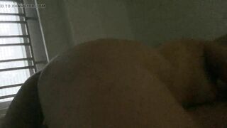 Big ass girl riding my cock until her orgasm