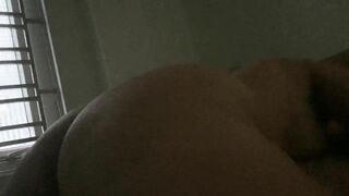 Big ass girl riding my cock until her orgasm