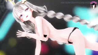 Akari - Sexy Teen With Big Tits Dancing + Gradual Undressing (3D HENTAI)