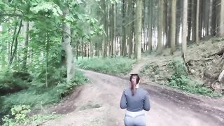 Blow job in the forest