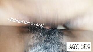 shameless ebony slut likes multiple cum in her wet hairy pussy raw