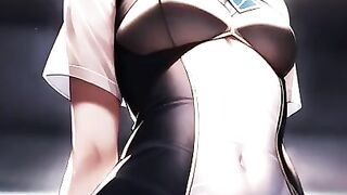 Rin & Saber tease you and stare at you until you come - Pmv Hentai