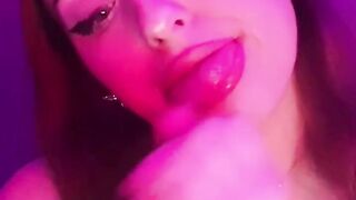 Gagging Throatfuck Close-Up Blowjob