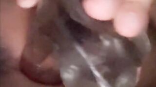 Blasian Pussy Dildo Play