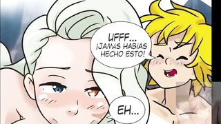 Meliodas fucks with his girlfriends - The seven deadly sins