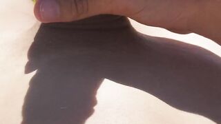 Hot youg boy outside in nice summer day with hot cock awesome handjob