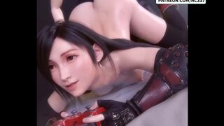 TIFA LOVE TO BE FUCKED WHEN SHE PLAYING FAVORITE GAME | FINAL FANTASY HENTAI ANIMATION