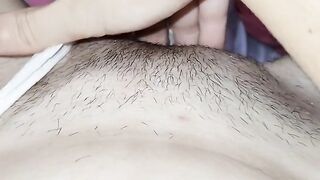 Playing with my hairy pussy!