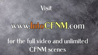 Blowjob CFNM femdoms suck cock in group till cumshot