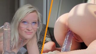 I'm an Autistic Weirdo. But My Virgin Pussy Grips This Clear Dildo Pretty Well :) | SarahShaye