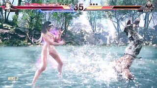 (Tekken 8) Nude Jun Kazama Gameplay.