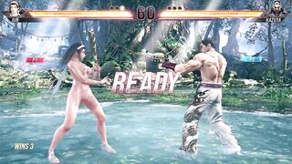 (Tekken 8) Nude Jun Kazama Gameplay.