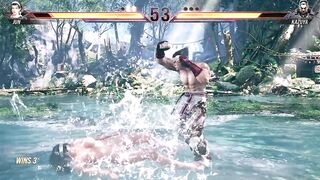 (Tekken 8) Nude Jun Kazama Gameplay.