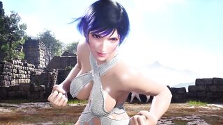 (Tekken 8) Nude Jun Kazama Gameplay.