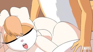 Creamy Vanilla - Furry Threesome with Tails Sonic Hentai Cartoon