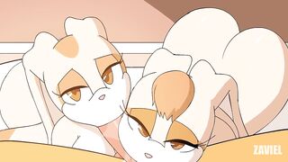 Creamy Vanilla - Furry Threesome with Tails Sonic Hentai Cartoon