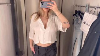 See through tops Try on Haul Transparent Fashion