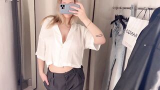 See through tops Try on Haul Transparent Fashion