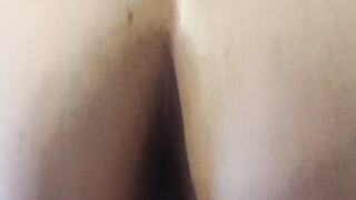 Big Booty BBW rides big 10 inch dildo