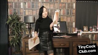 Leather skirt solo SPH domina humiliates